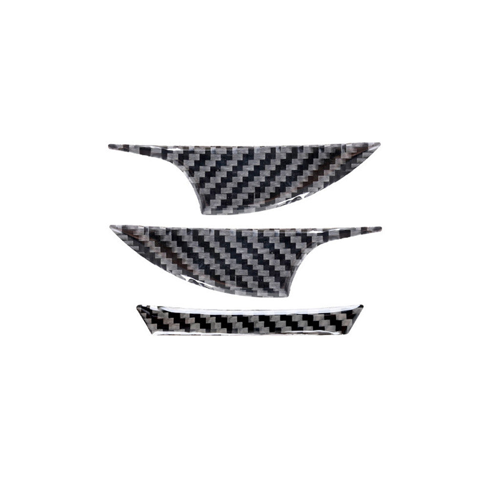 3x Carbon Fiber Dashboard Decorative Cover Trim for Toyota Highlander 2008-2013