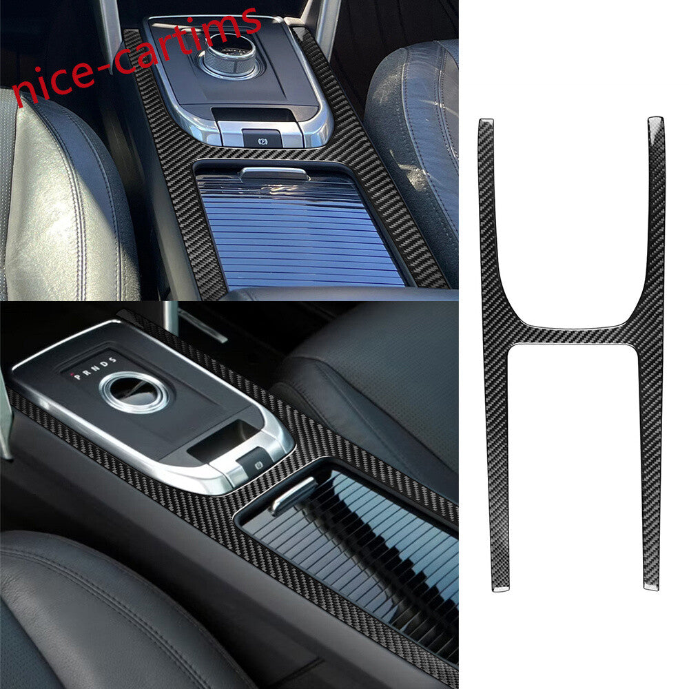 Console Gear Shift Frame Trim for Land Rover Discovery Sport 2015-19Carbon Fiber