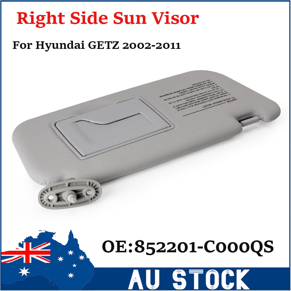 852201-C000QS NEW Right Side Gray Sun Visor Fits for Hyundai GETZ 2002-2011 AU