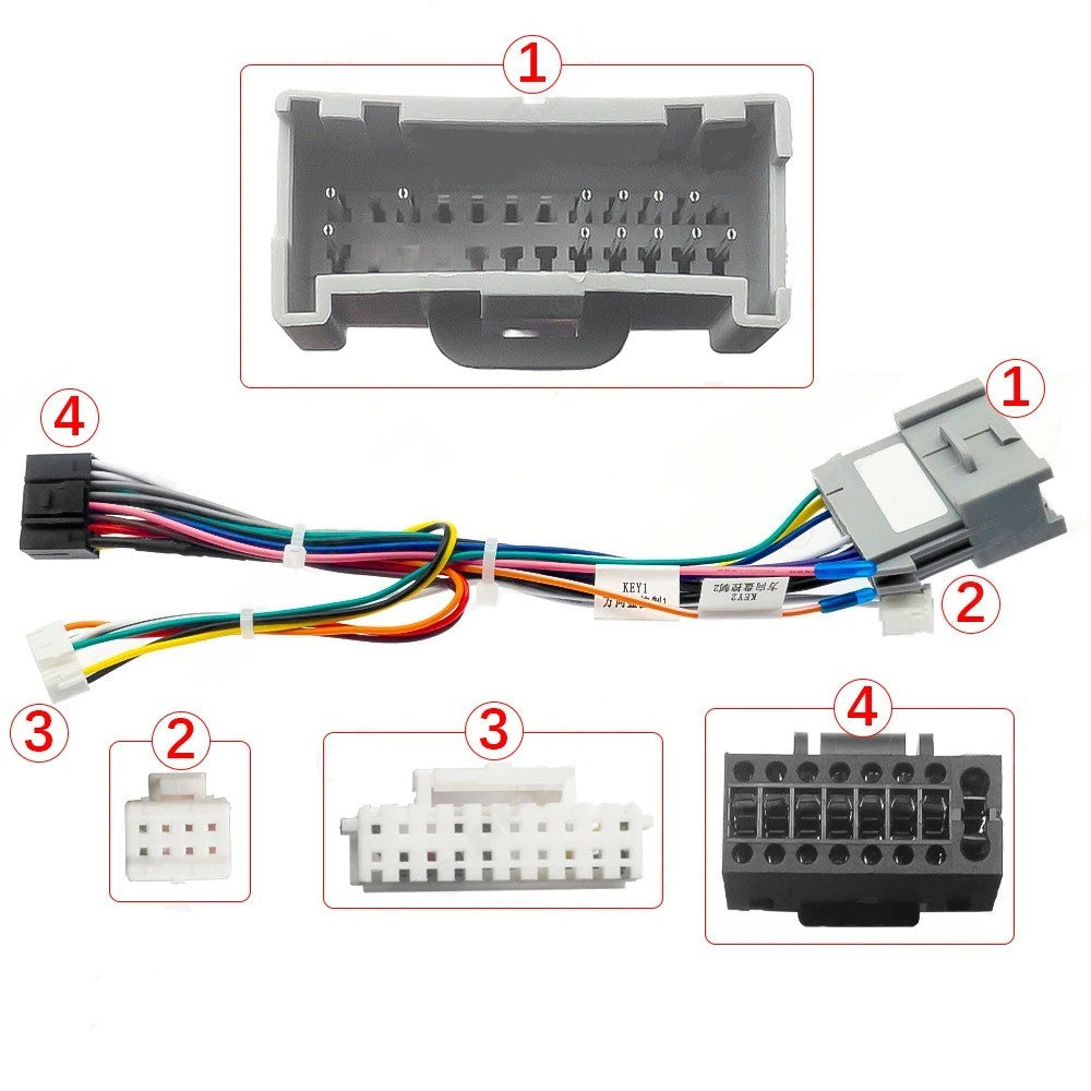 Car 16pin Power Wiring Harness Adapter With Canbus for Hummer H2/H3 2002-2006)