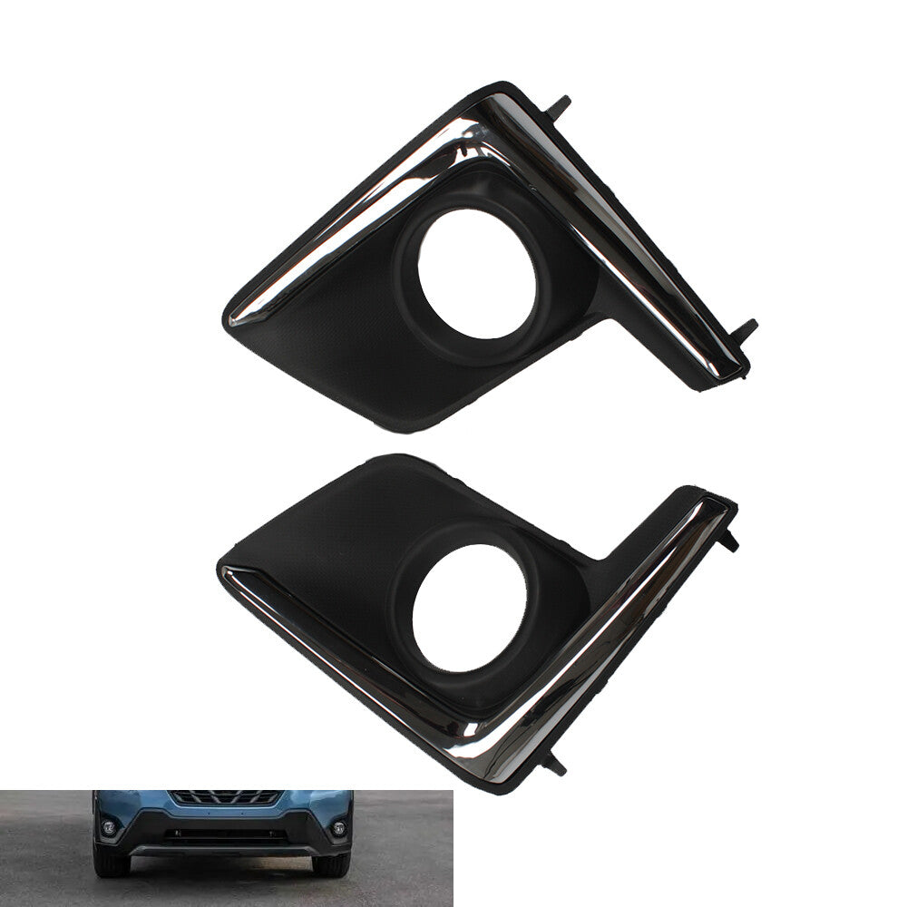 Left and Right Front Fog Light Lamp Bezel for 2016 2017 2018 for Subaru Crosstrek