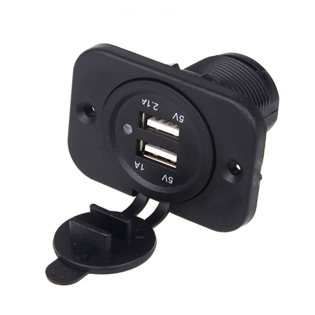 12V 24V Car Cigarette Lighter Socket Dual 3.1A USB Port Charger Power Outlet