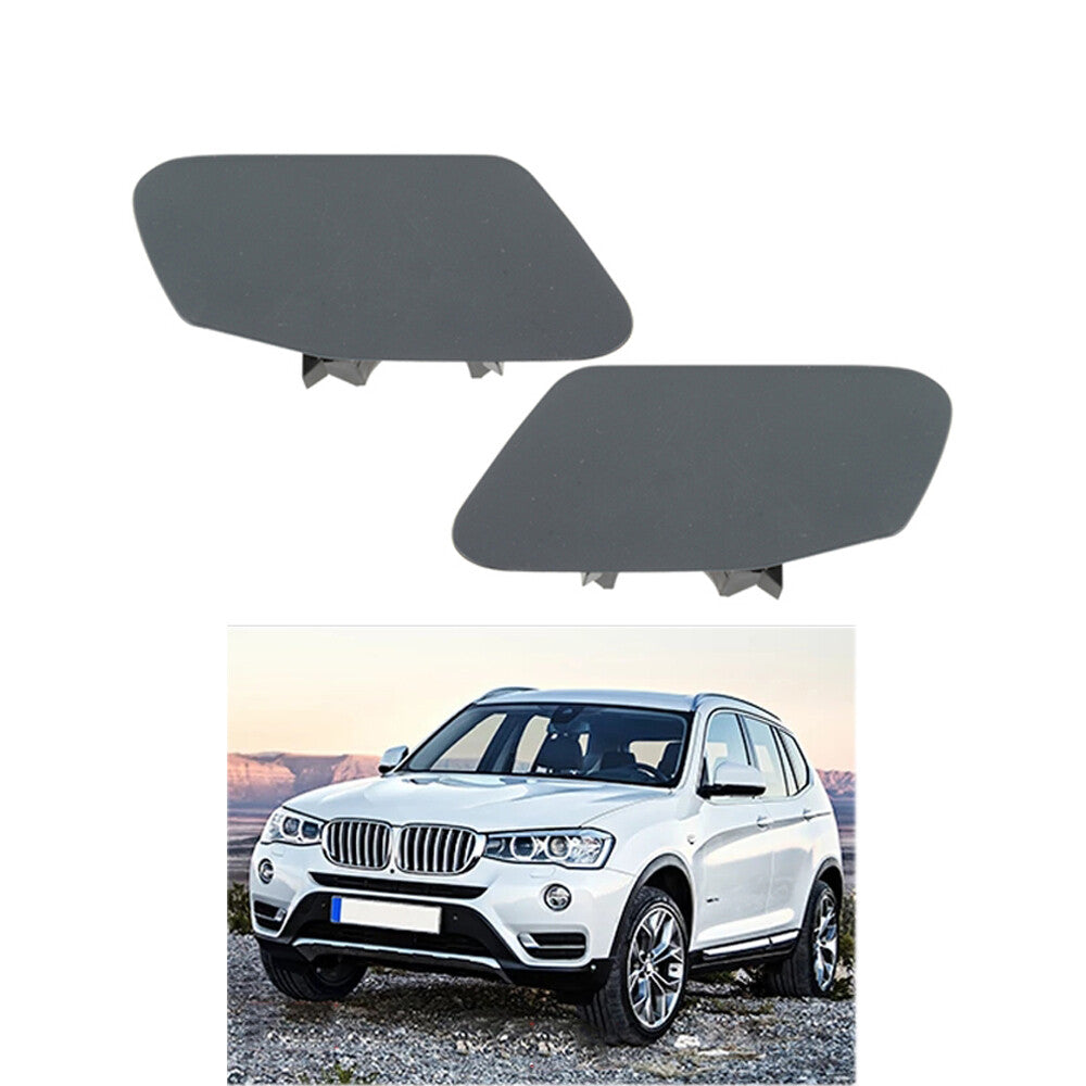 Pair Headlight Washer Nozzle Cover Left + Right For 14-16 for BMW X3 F25 51117338568