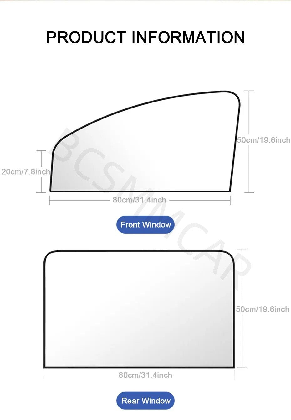 4pcs Magnetic Car Side Front Rear Window Sun Shade Cover Shield UV Protection