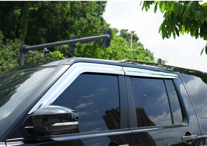 for Land Rover Discovery 10-16 Chrome Window Visor Vent Sun Rain Deflector Guard