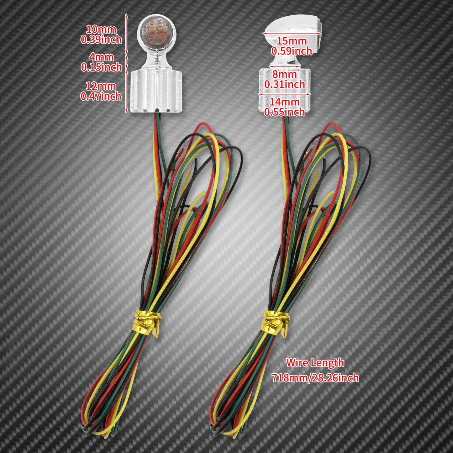 Universal for Mini HighPower LED Turn Signal Indicator Blinker Light Fit for Harley