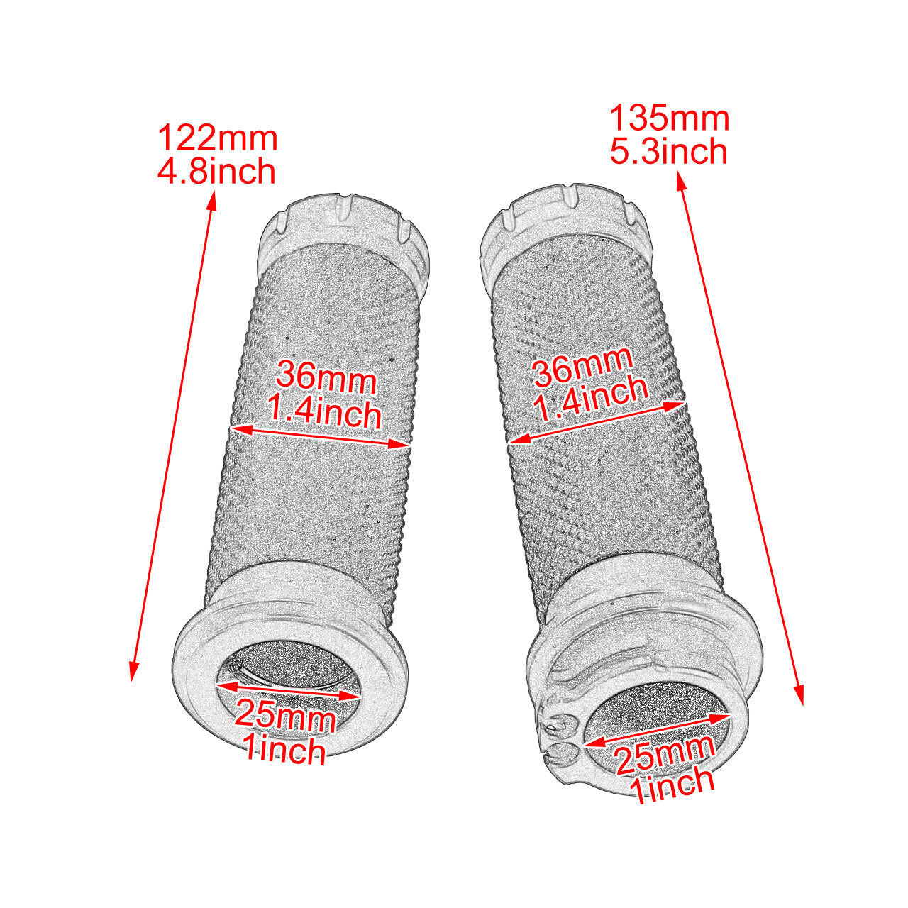 1 Blue Cap Handlebar Hand Grips Fit for Harley Touring Sportster Dyna Softail