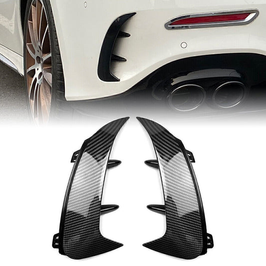 Carbon Fiber Rear Bumper Splitter Air Vent Fit for Mercedes-Benz A-class A200 V177