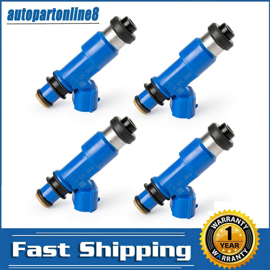 Set of 4 565cc Fuel Injectors Dark Blue for Subaru WRX / STI 16611-AA720