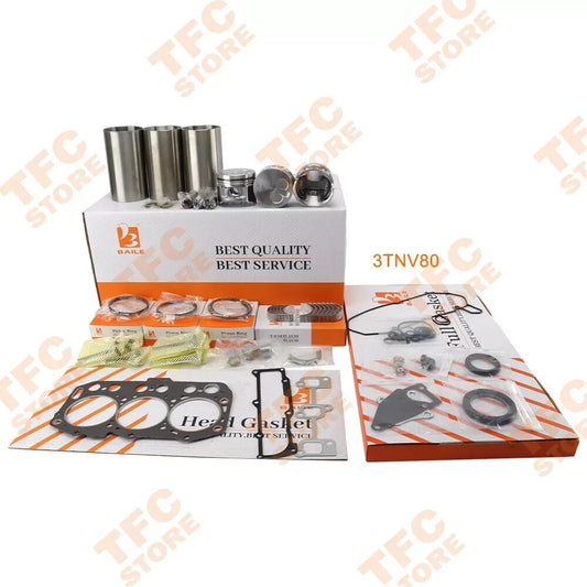 3TNV80 Overhaul Rebuild Kit With Full Gasket Bearing Set For Yanmar Engine