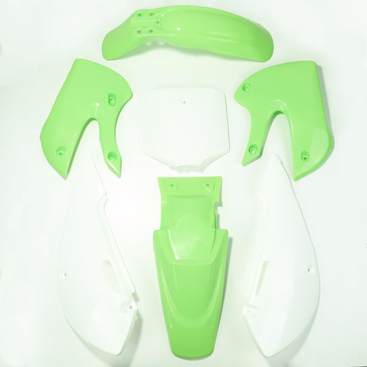 Green plastic fender fairing kit for Kawasaki KX 65 KLX110 DRZ110 Dirt Pit bicycles