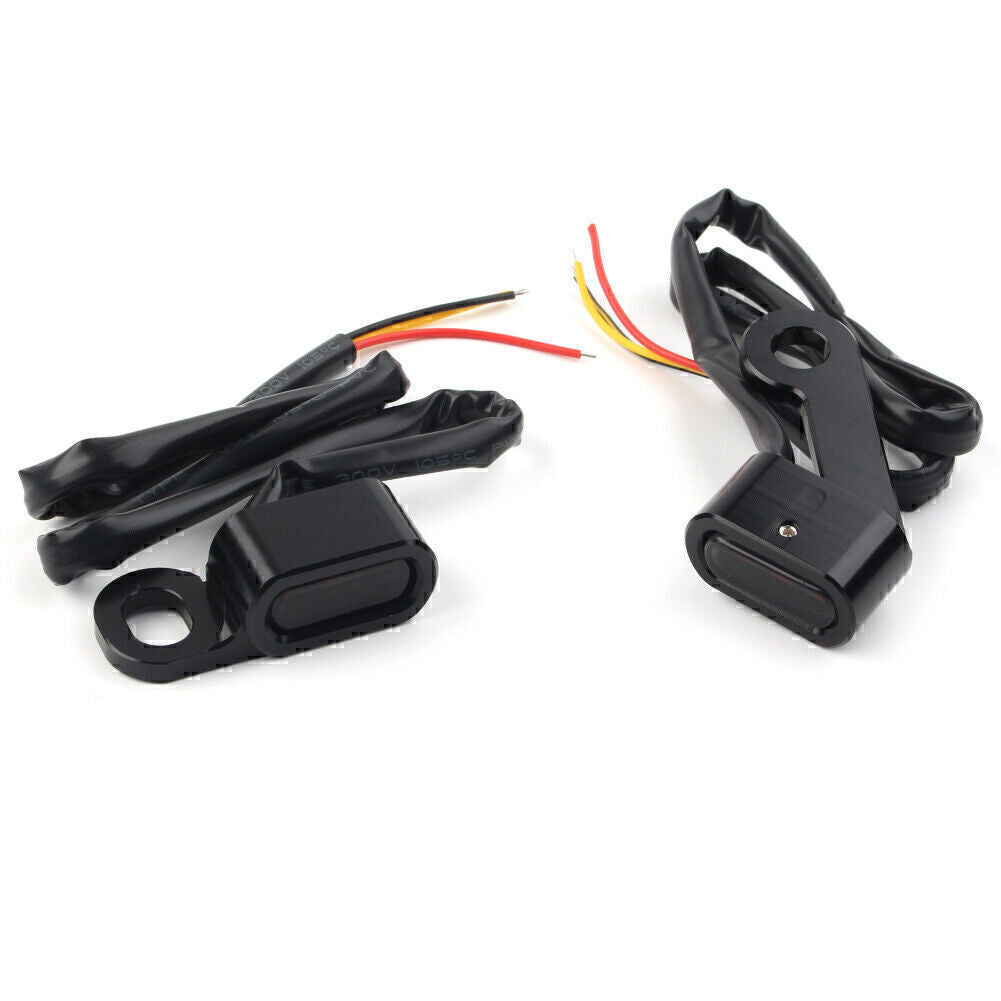 for Mini LED Turn Signal Handlebar Blinker Indicator Light Lamp Fit for Harley Sportster