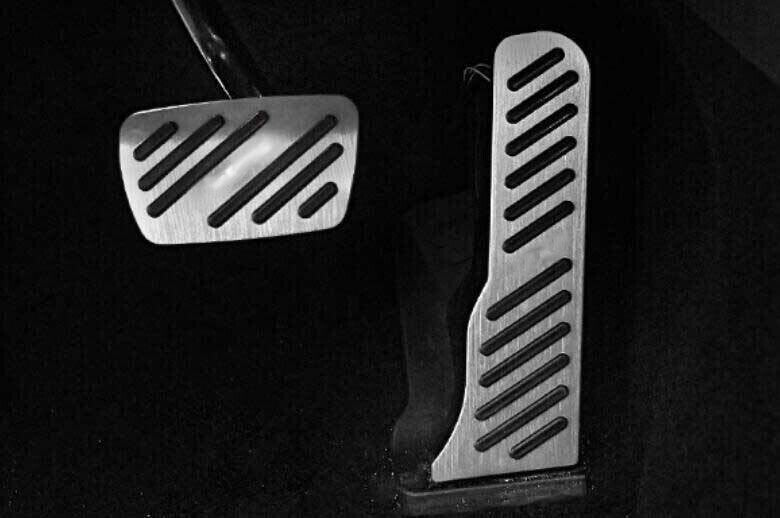 for Cadillac CT4 2020-24 Silver Aluminum Brake Pedal Accelerator Pedal Cover 2P