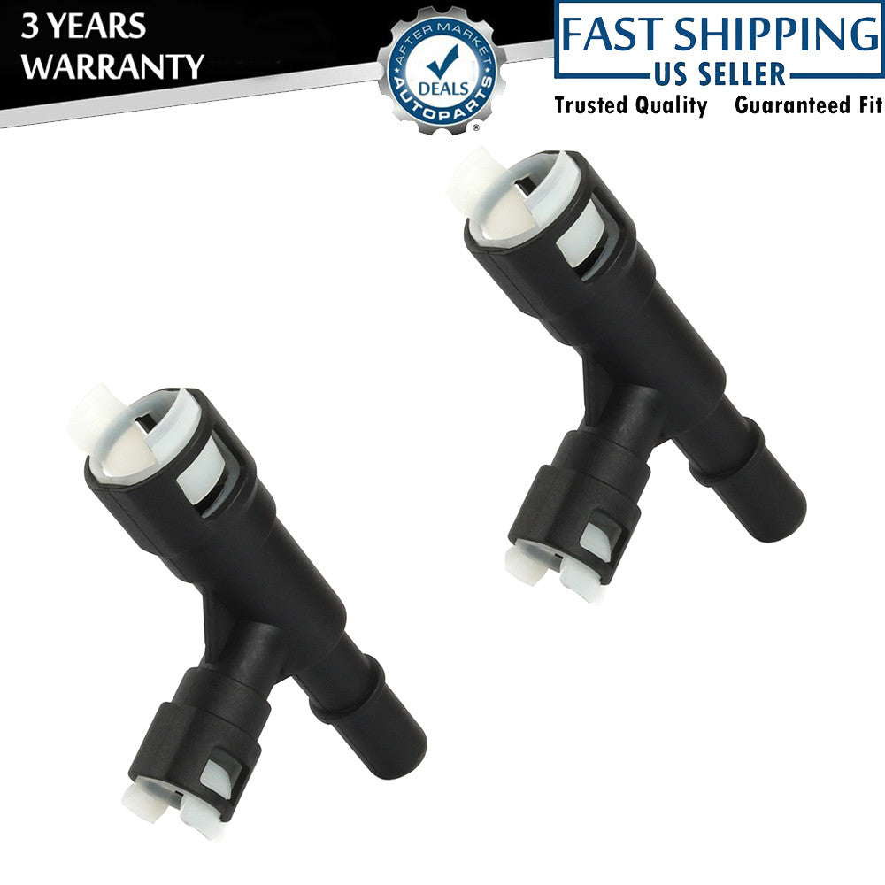 Fit for Cadillac for Chevrolet Tahoe for Cadillac for Escalade Pair Heater Hose Connectors