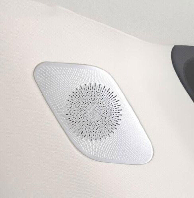 for Kia Carnival 2022-24 Silver Steel Door Speaker C-pillar Decor Cover Trim 2P