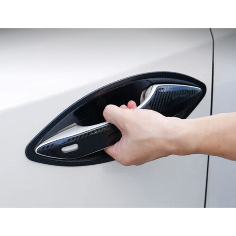 for Lexus NX200t 300h 2015-2021 Carbon Fiber Car Door Handle Bowl Cup Cover Trim