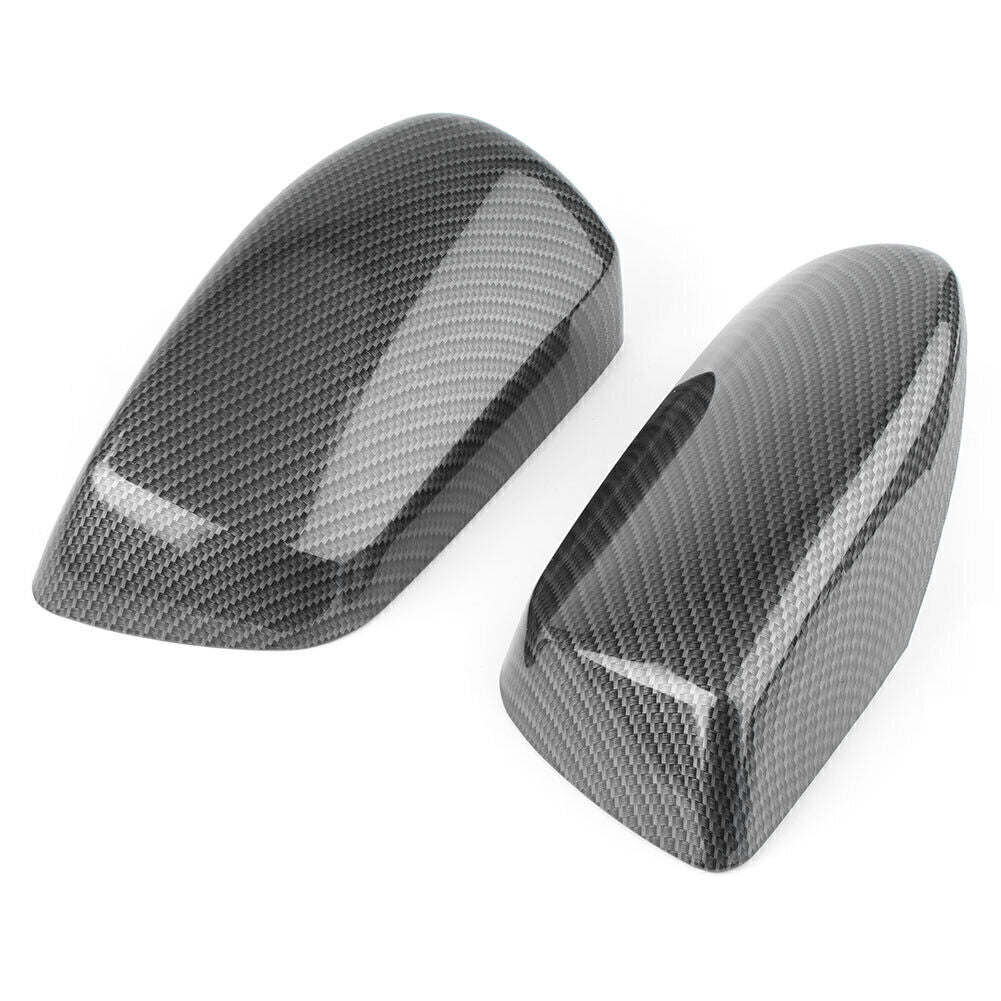 ABS Carbon Fiber Side Rearview Mirror Cover Trim Fit for BMW E60 2004-2007 2PCS