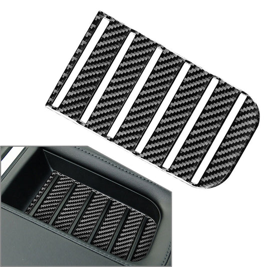 Carbon Fiber Armrest Box Slot Panel Cover Trim for Toyota Tundra 2014-2021