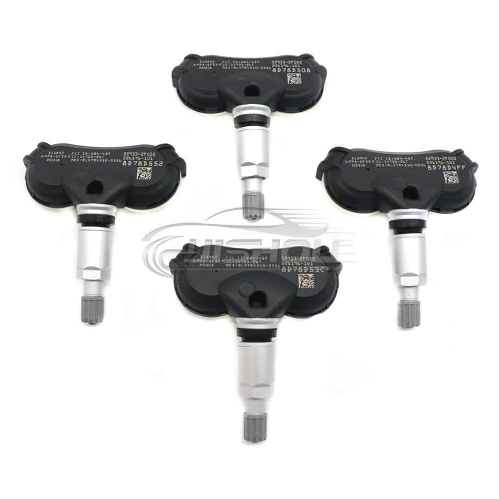 52933-2F000 4PCS 315Mhz TPMS Tire Pressure Sensor Fit for Kia Rio for Hyundai for Tucson
