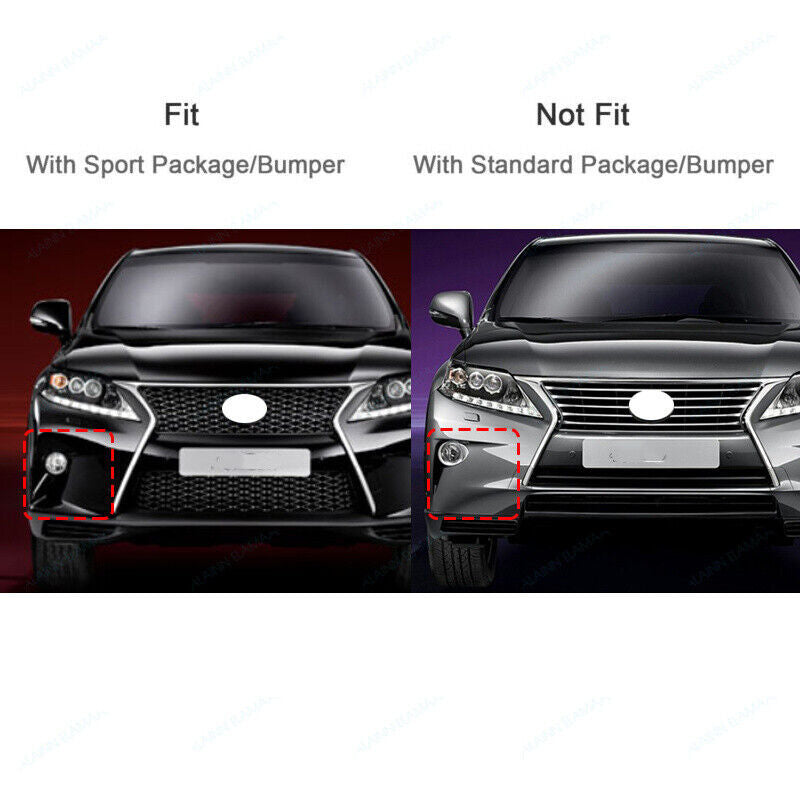 Left Front Fog Light Bezel Cover Ring for Lexus RX350 RX450h 2013-15 814820E120