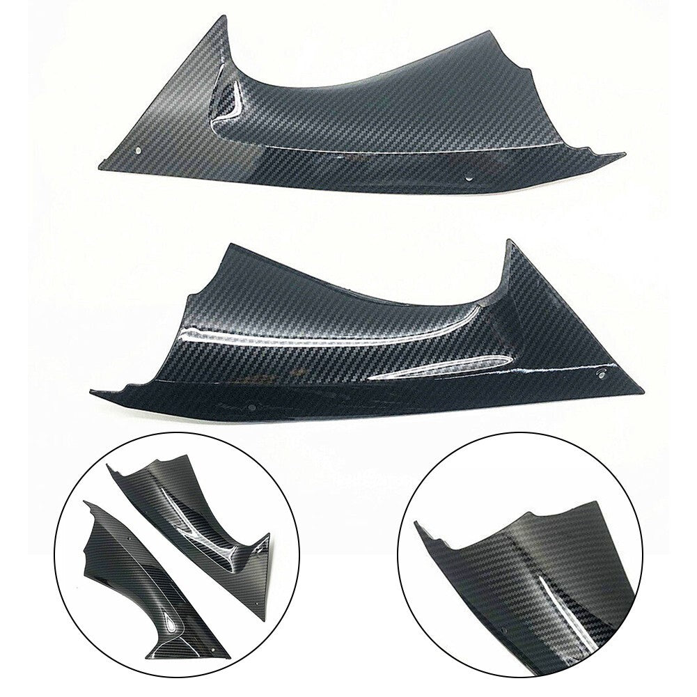 2x Side Air Duct Cover Fairing Insert Part For Ymh R6 2008-2016 Carbon Fibre