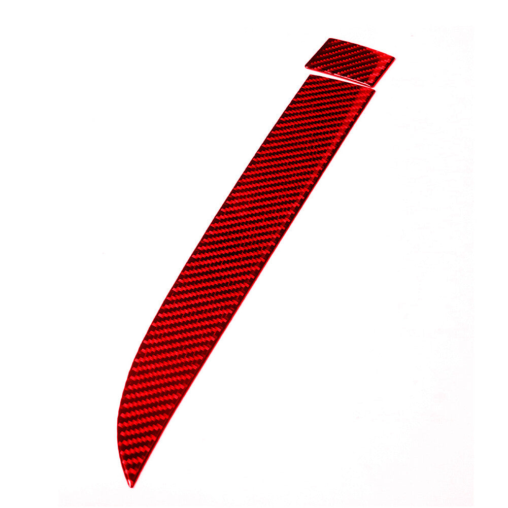 2x Red Carbon Fiber for Co -pilot Strip Cover Trim for BMW 6 Series F12 F13 2011-2018