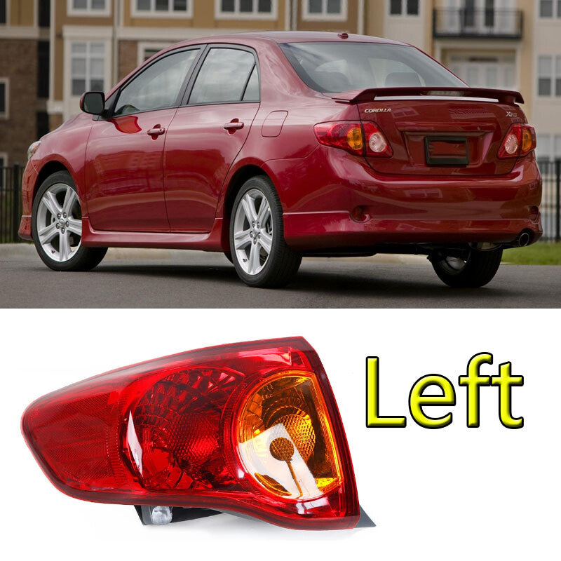 Left for Toyota for Corolla 08-10 Rear Brake Lamp Outer Side Tail Lamp Without bulb