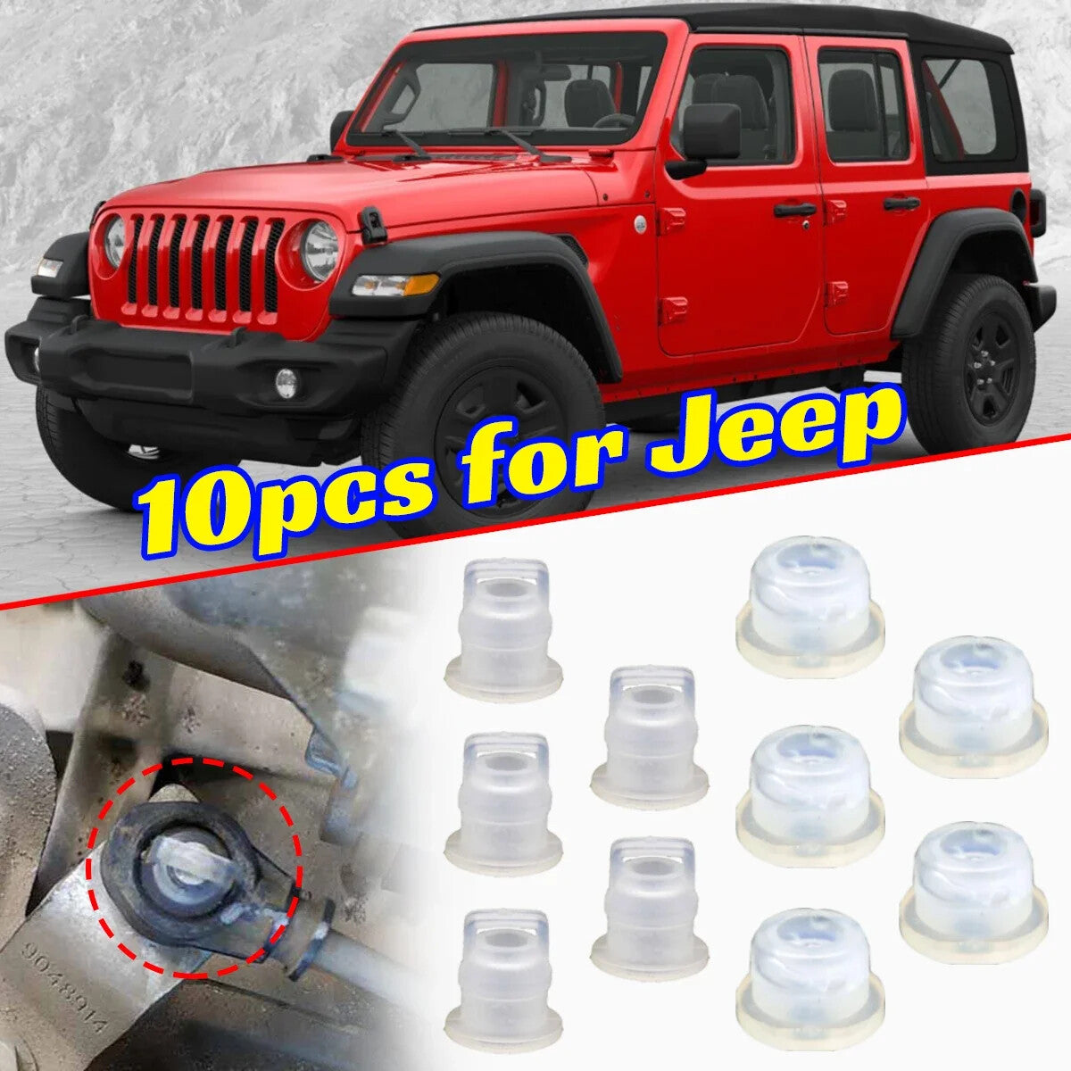 for Jeep for Wrangler Compass Gear Shifter Cable Shift Linkage Bushing Repair Kit