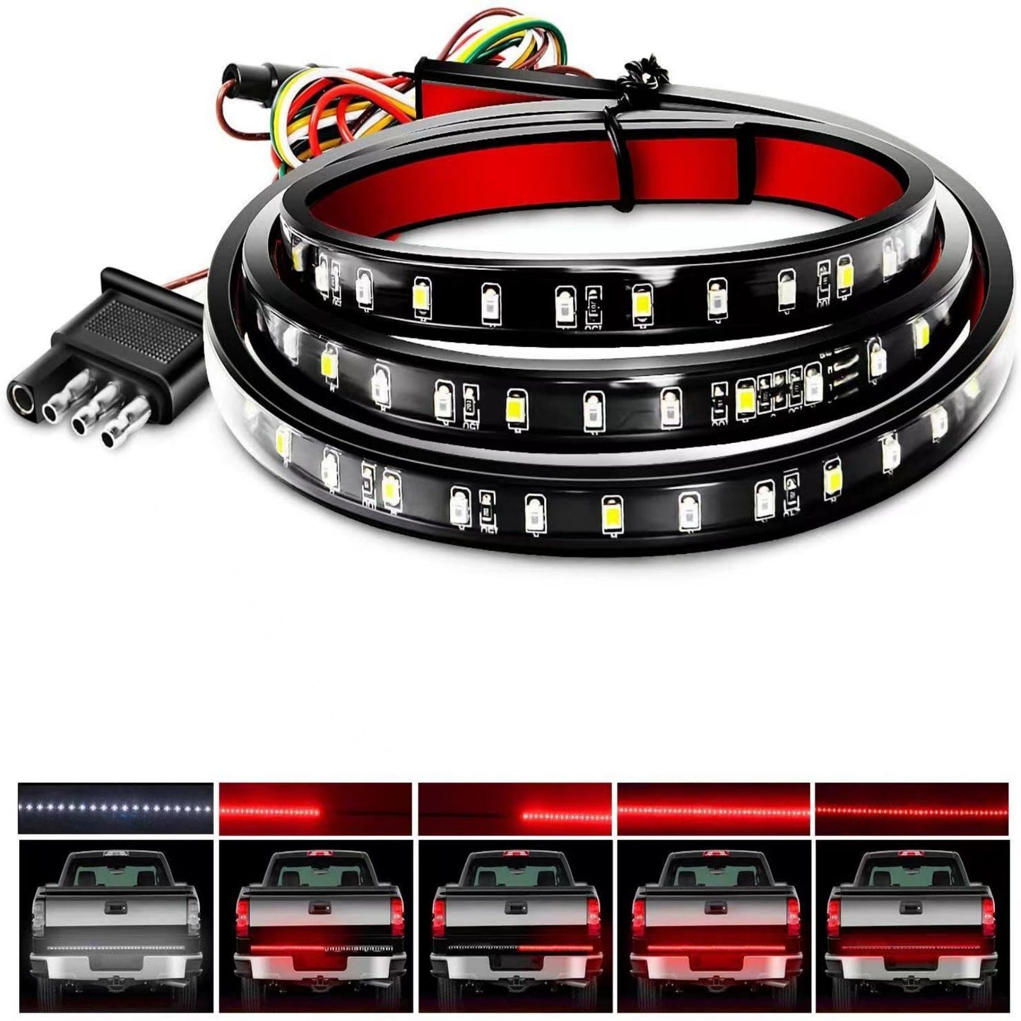 1Pcs for Chevy Car Truck 60 LED Strip Tailgate Light Bar Reverse Brake Signal