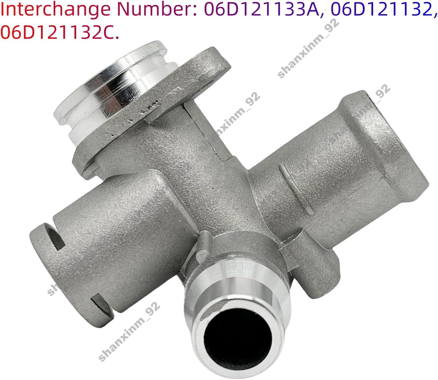 06D121132C Engine Coolant Hose Flange for Audi A42005-2008, A6 2005-2011