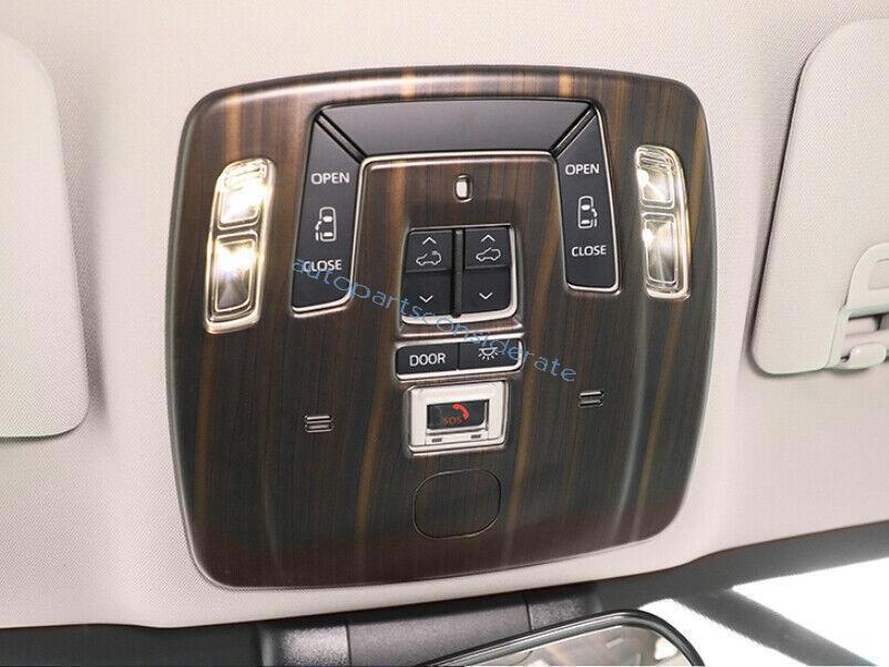 for Toyota for Sienna 2021-24 Dark Wood Grain Roof Front Reading Light Cover Trim 1X