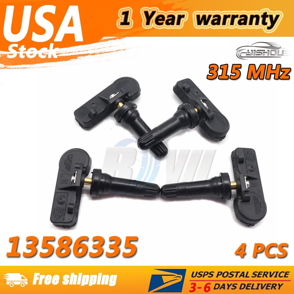 NEW 4X 13586335 TPMS Tire Pressure Monitoring Sensors Fit for Buick GM for Chevy for GMC
