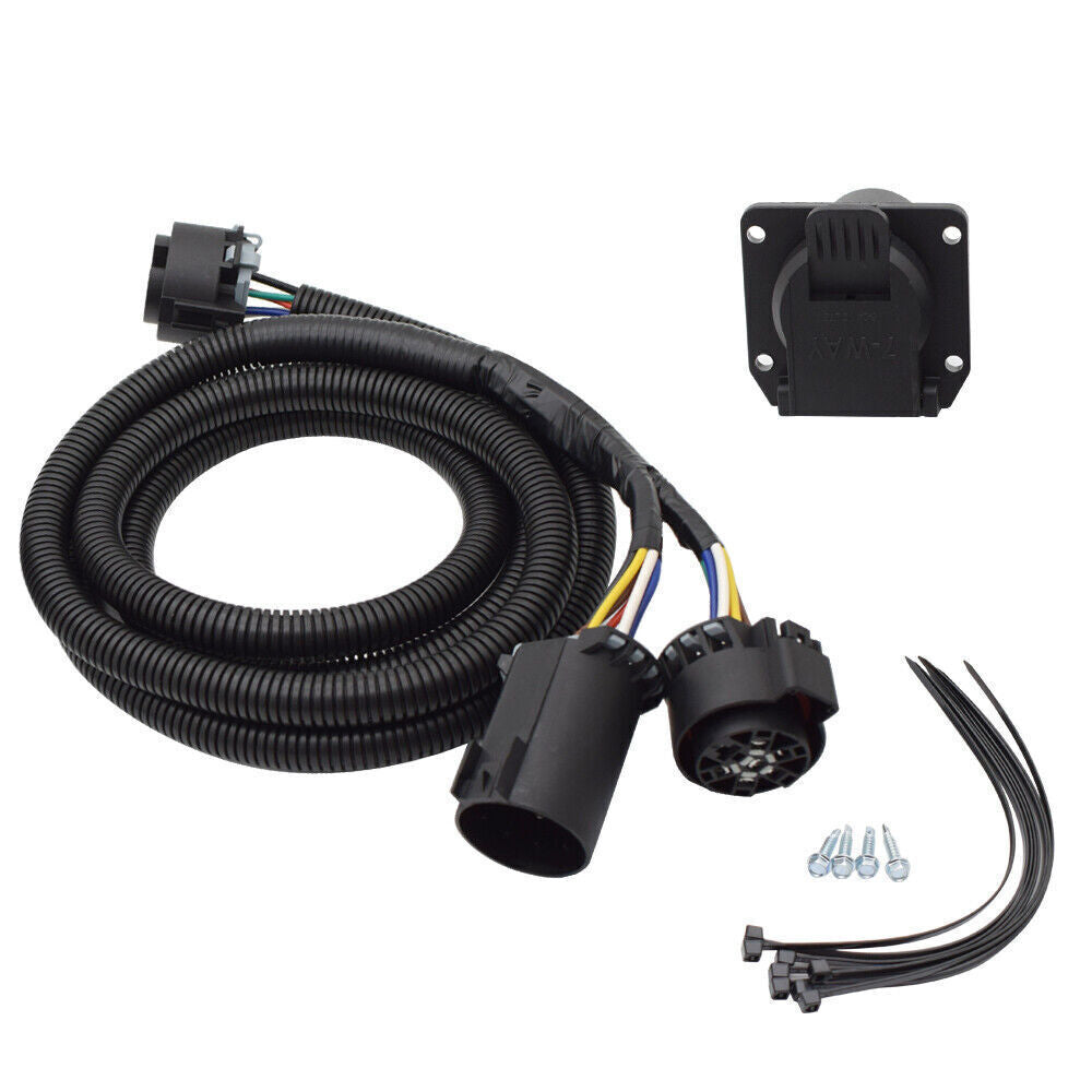 for Ford F-150 97-14 for Ram 3500 CURT 56070 7' 5th Wheel  Gooseneck Wiring Harness
