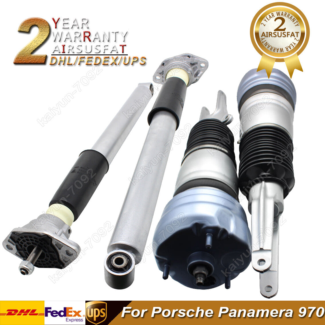 4pcs Rear Front Air Suspension Shocks for Porsche for Panamera 970 10-16 97034305108
