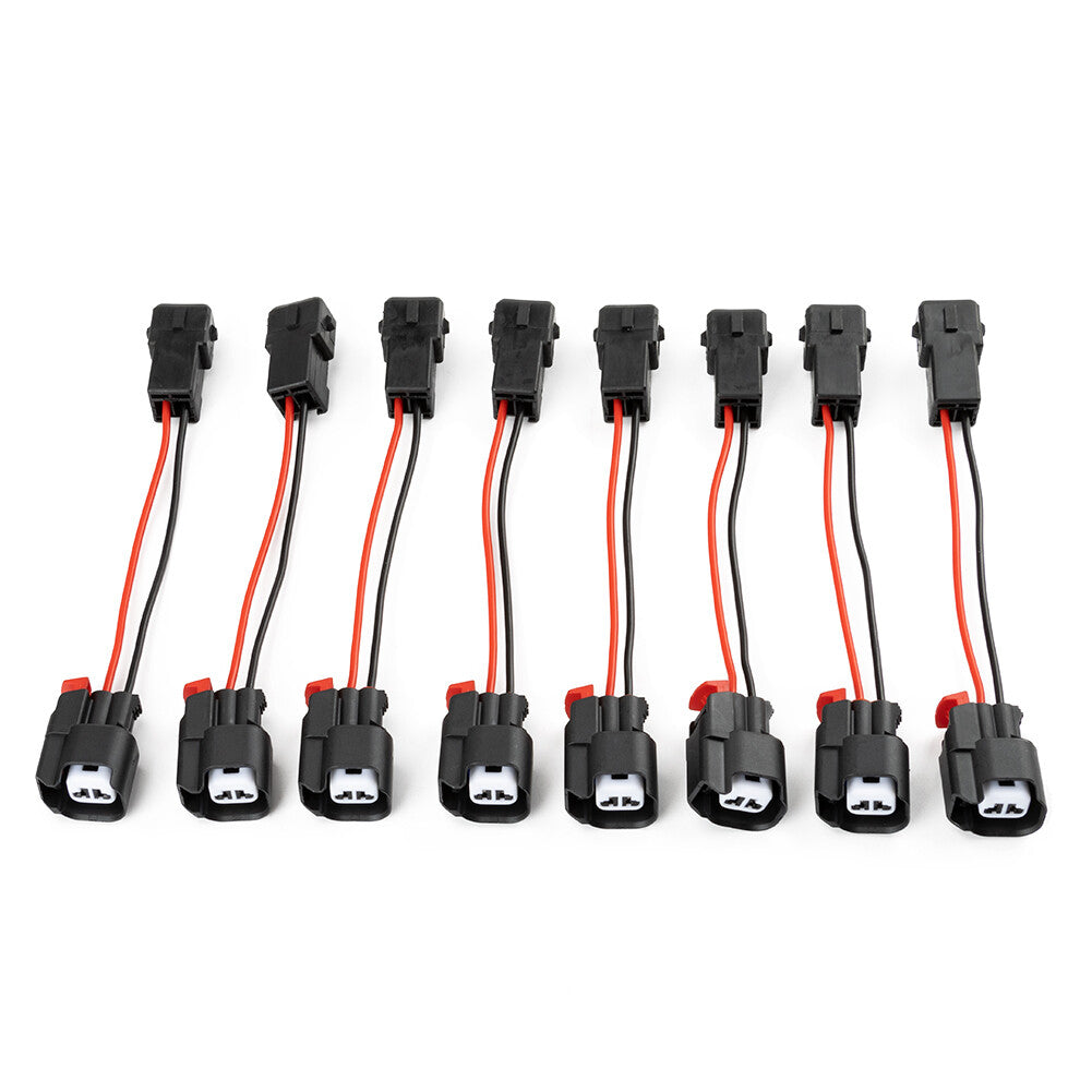 8 PCS New Fuel Injector Connector Adapter EV1 to EV6/EV14 USCAR LS1 LS2 LS3 LT1