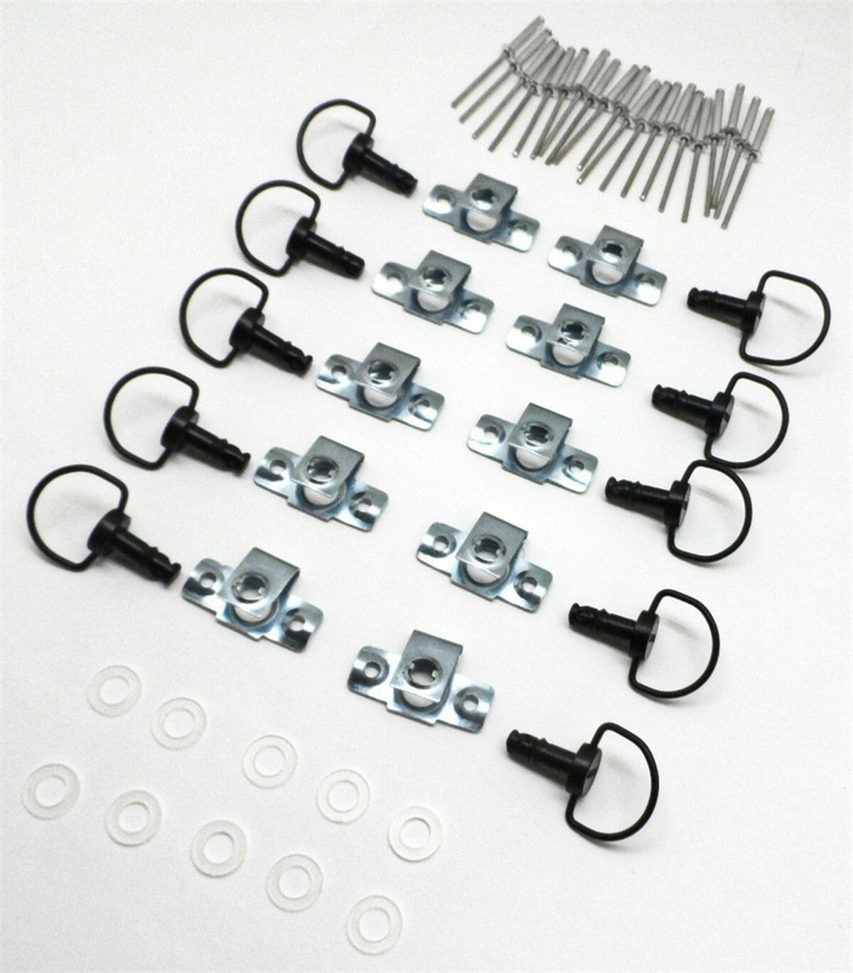 10x Motorcycle Quick Release D-RING Race Fairing Fasteners B Type 17mm 1/4 Turn