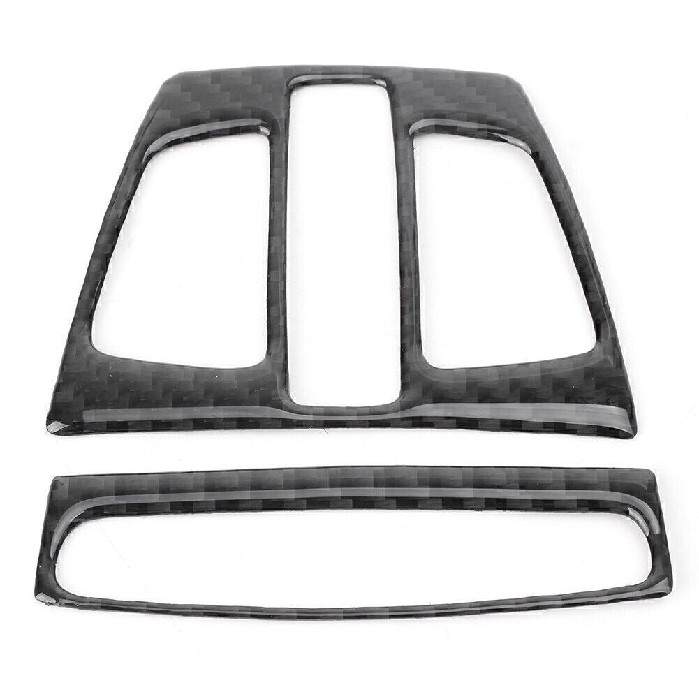 2x Carbon Fiber Reading Light Cover Trim Fit for BMW X1 X5 X6 F20 F30 F32 F34