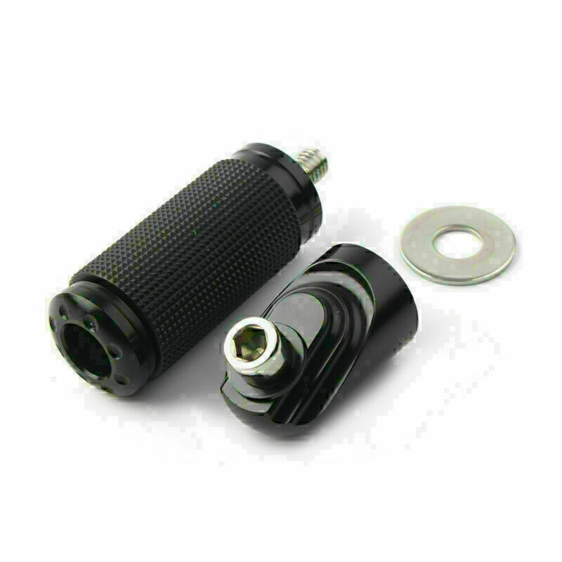 St?nder Erweiterung Enlarger f¨¹r for Harley Dyna Wide Glide Fat Bob 1991-17 Schwarz