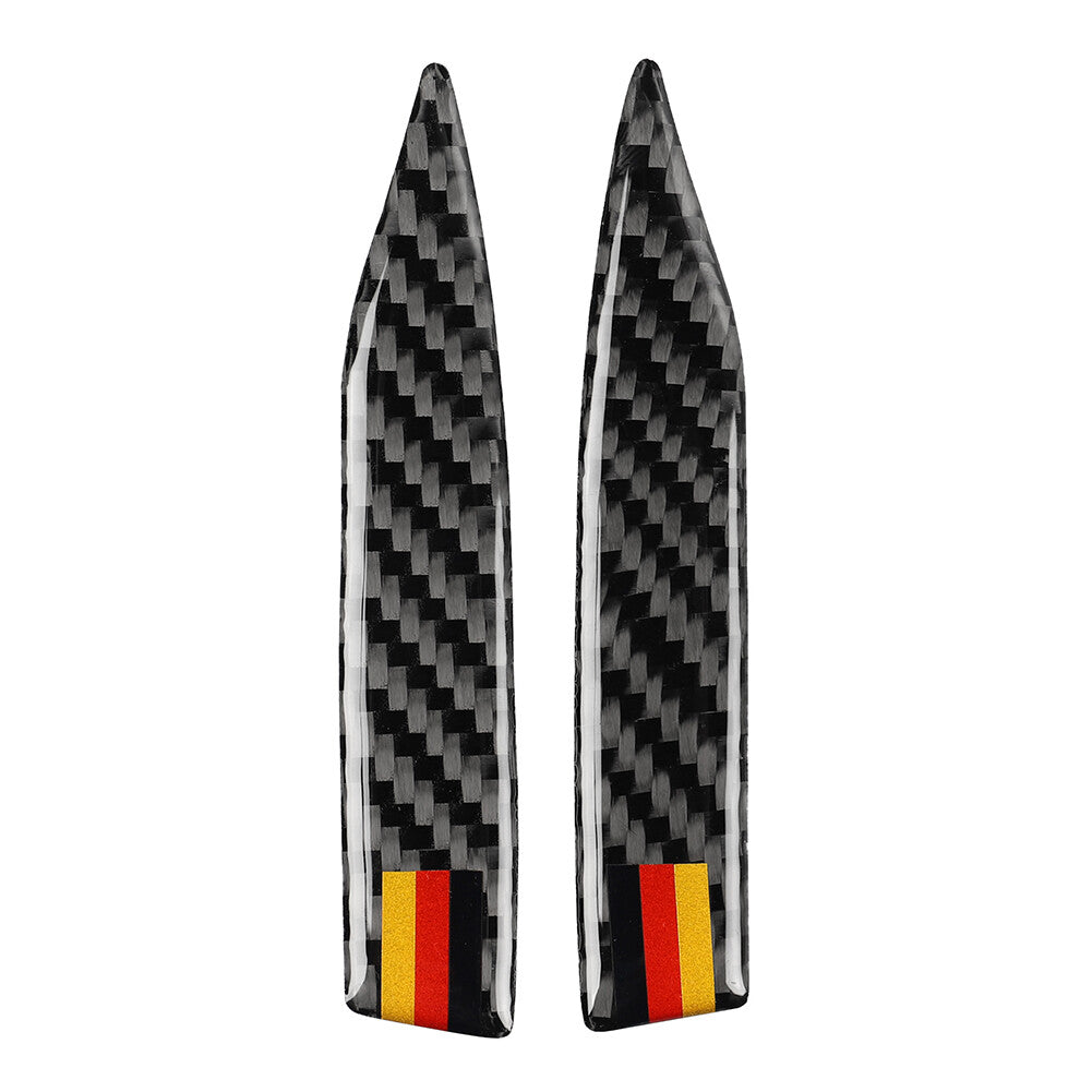 Rearview Side Mirror Anti-collision Anti-rub Strip Protector Trim Carbon Blk