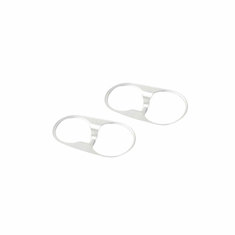 2P Console Drinking Glass Panel Trim for Nissan Armada Patrol 17-20 Matte Silver