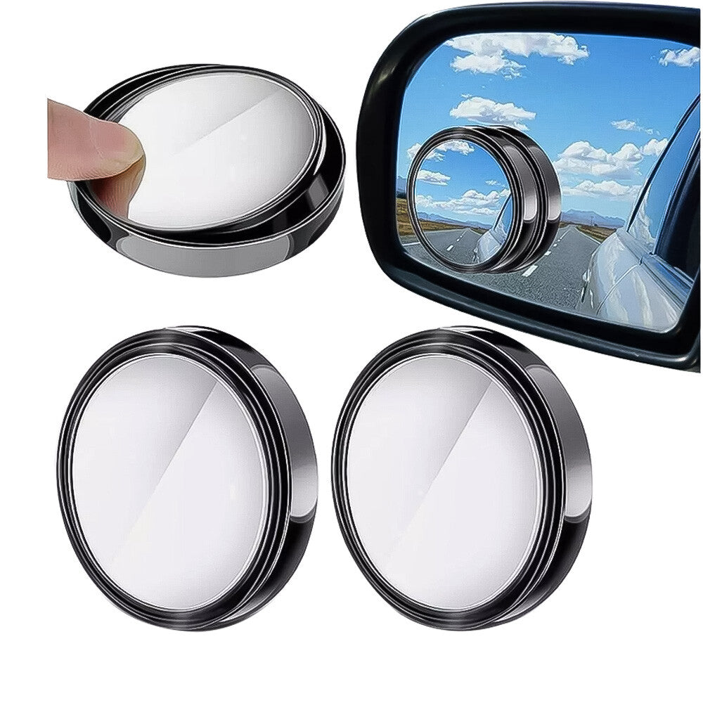 For Car 2PCS Side Rear View Mirror Blind Spot Mirrors Round HD Glass Convex 360¡ã