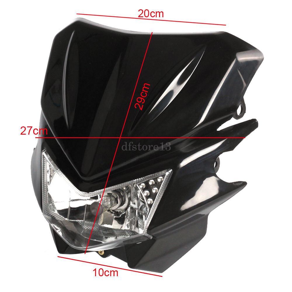 Motorcycle Street Fighter Hi/Lo Headlight Universal