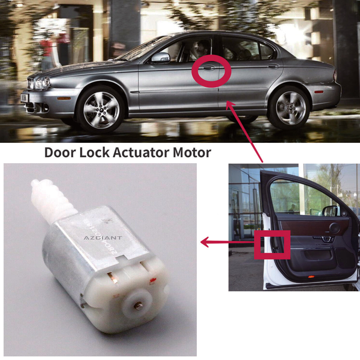 Central Door Latch Actuator Motor for 2013-2023 for Ford Tourneo Connect V408
