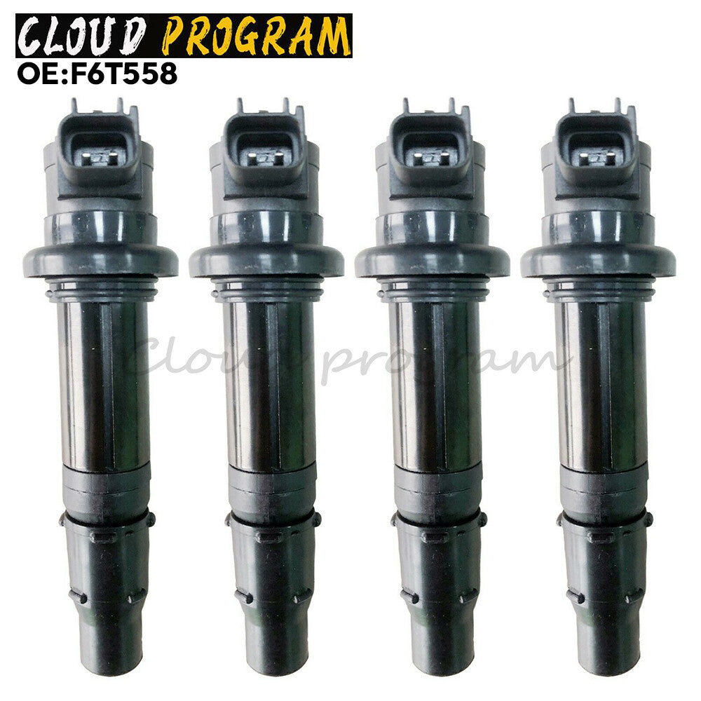 F6T558 4 pc Motorcycle Ignition Coils F6T568 for Yamaha R6 RJ15 Bj 2009 Engine