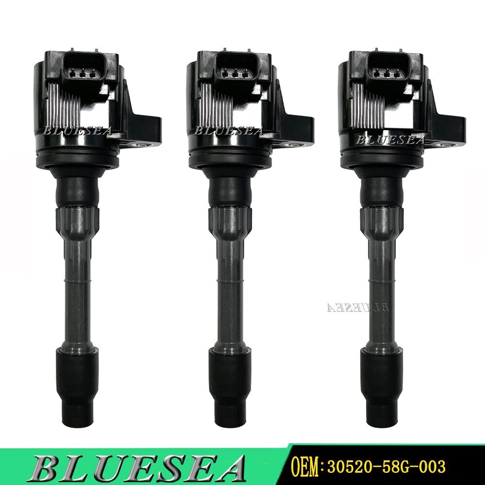 3 PC CM11-125A NEW Ignition Coils 30520-58G-003 for 17-20 for Acura NSX Base V6 3.5L