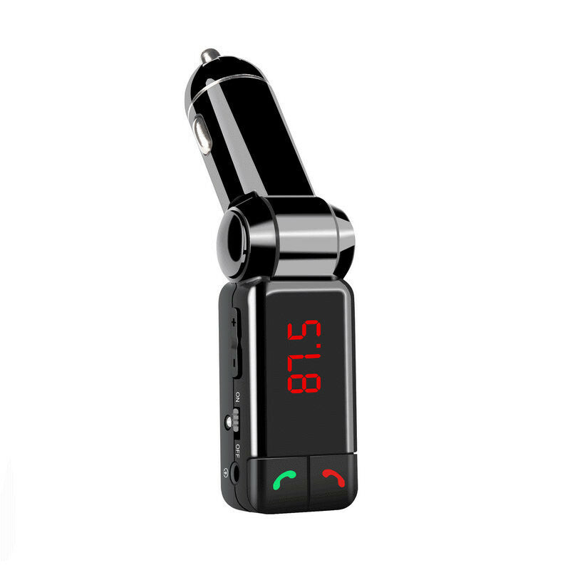 Car Handsfree Bluetooth FM Transmitter USB Charging Support Mp3 Player Radio Kit