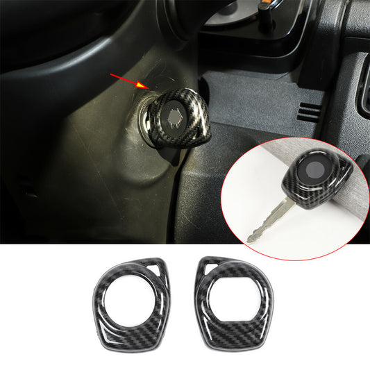 Carbon Fiber ABS Key Case Protector Cover Key Fob Shell for Suzuki for Jimny 2019-22