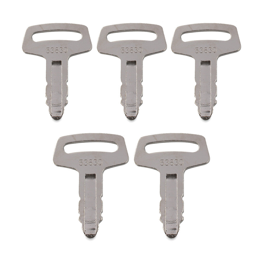 Ignition Key RC101-53630 For Kubota Excavator Loader and Generator Metal 5PCS