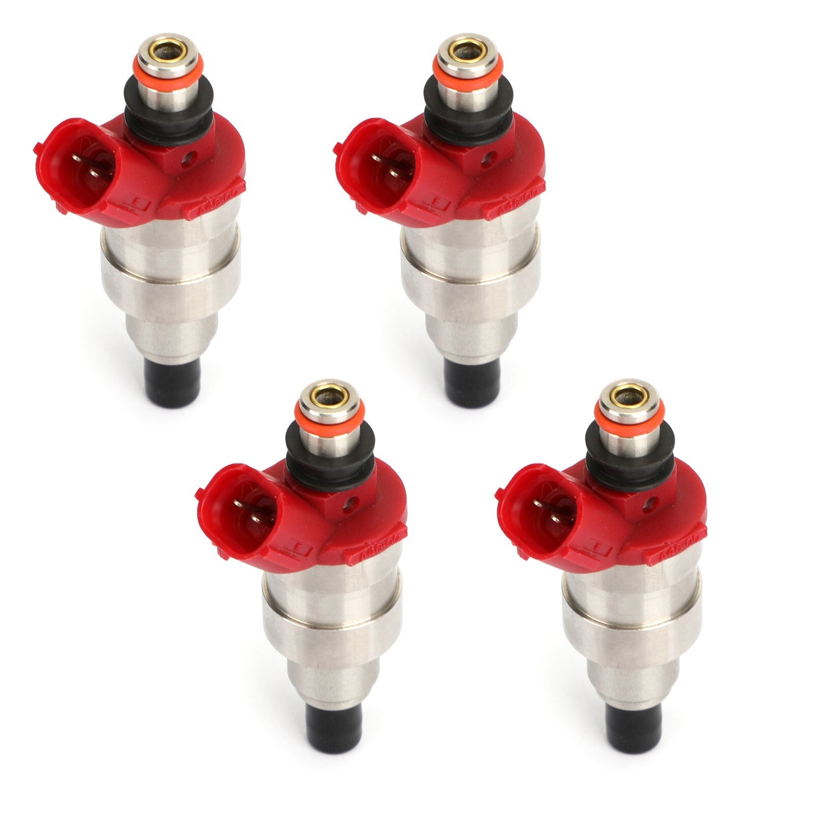 4-pack of new fuel injectors for Mazda B2600 MPV, high-resistance matching G609-13-250