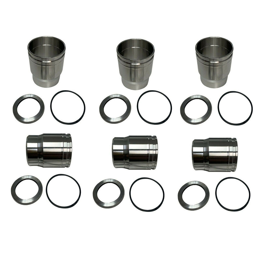 6PCS Injector w/ 3686961 Sleeve Kit Cup Tube W/Seal for ISX single Cam